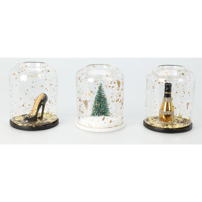 Photophore de style maison avec paillettes