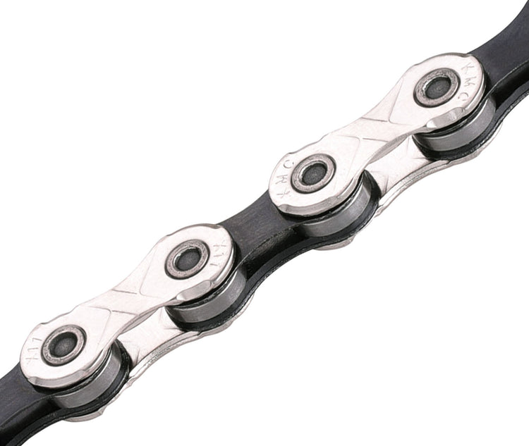 KM X11 Bicycle Chain 11 Vitesse 1 2x11 128 130 Silver Silver Black