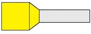 Virole isolée 6,0x12 jaune - 4421072