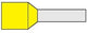 Virole isolée 6,0x12 jaune - 4421072