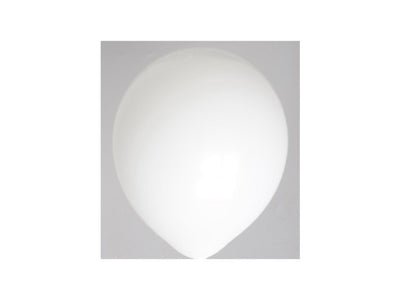 Ballons Globos ronds blancs sachet de 100 pcs