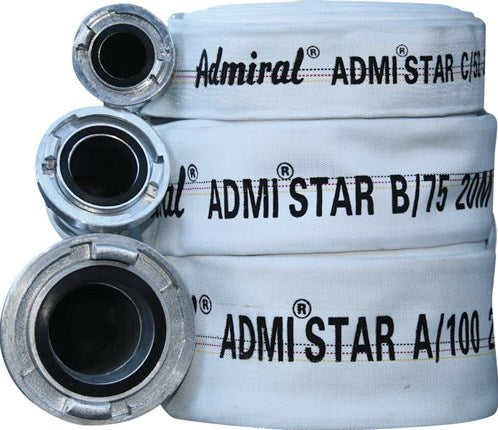 Tuyau industriel de construction Admiral | à l'intérieur-d. 75 mm | longueur 20 m stock b | blanc | rouler | 1 pièce - 602-075-20 602-075-20