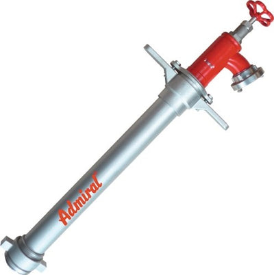 Borne d'incendie Admiral | aluminium | DN80 | 1 x c-drain, 1 vanne | 1 pièce - 1090av-80-c - 1090av-80-c