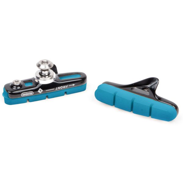 Jeu de plaquettes de frein sur jante Elvedes 55 mm avec cartouche en aluminium pour jantes Shimano et carbone (sur la carte)