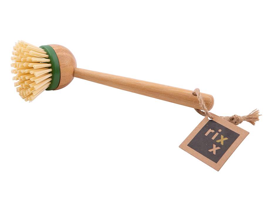 Point Brosse de lave-vaisselle Virgula avec poignée longue de tête remplaçable