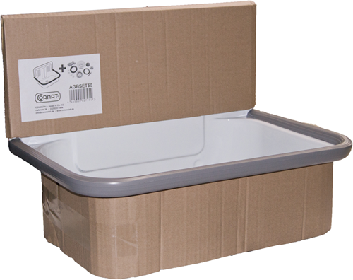 Plateau verseur en acier Cornat 50cm wi - agbset50