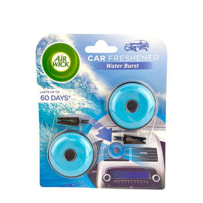 Air wick désodorisant voiture éclat d'eau 2x8g