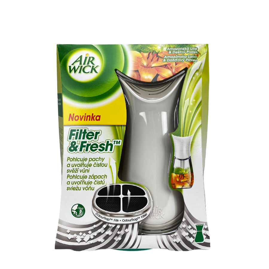 Filtre désodorisant à mèche d'air frais, lys d'amazon, forêt tropicale, appareil blanc