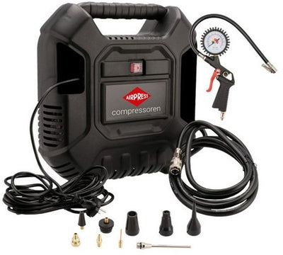 Compresseur Airpress sans huile hlo 180 | 8 barres | 150 l min | + accessoires - 36942