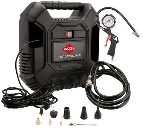 Compresseur Airpress sans huile hlo 180 | 8 barres | 150 l min | + accessoires - 36942
