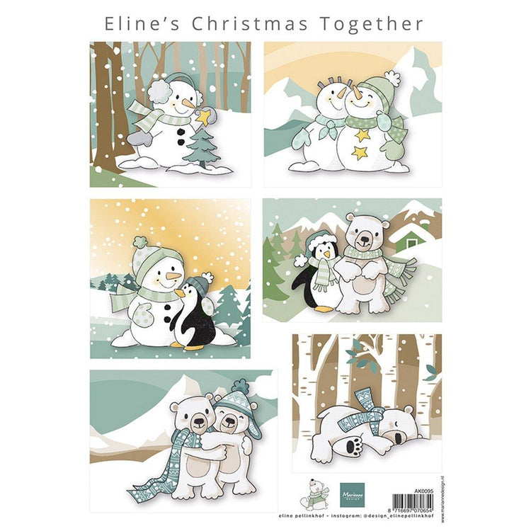 Marianne design • feuille découpée Le Noël d'Eline ensemble