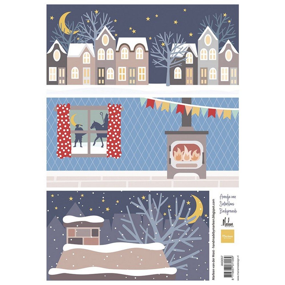 Marianne design • soirée feuille à découper de Sinterklaas par Marleen