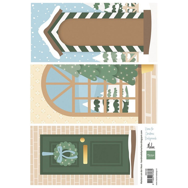 Marianne design • feuille découpée maison pour Noël par Marleen