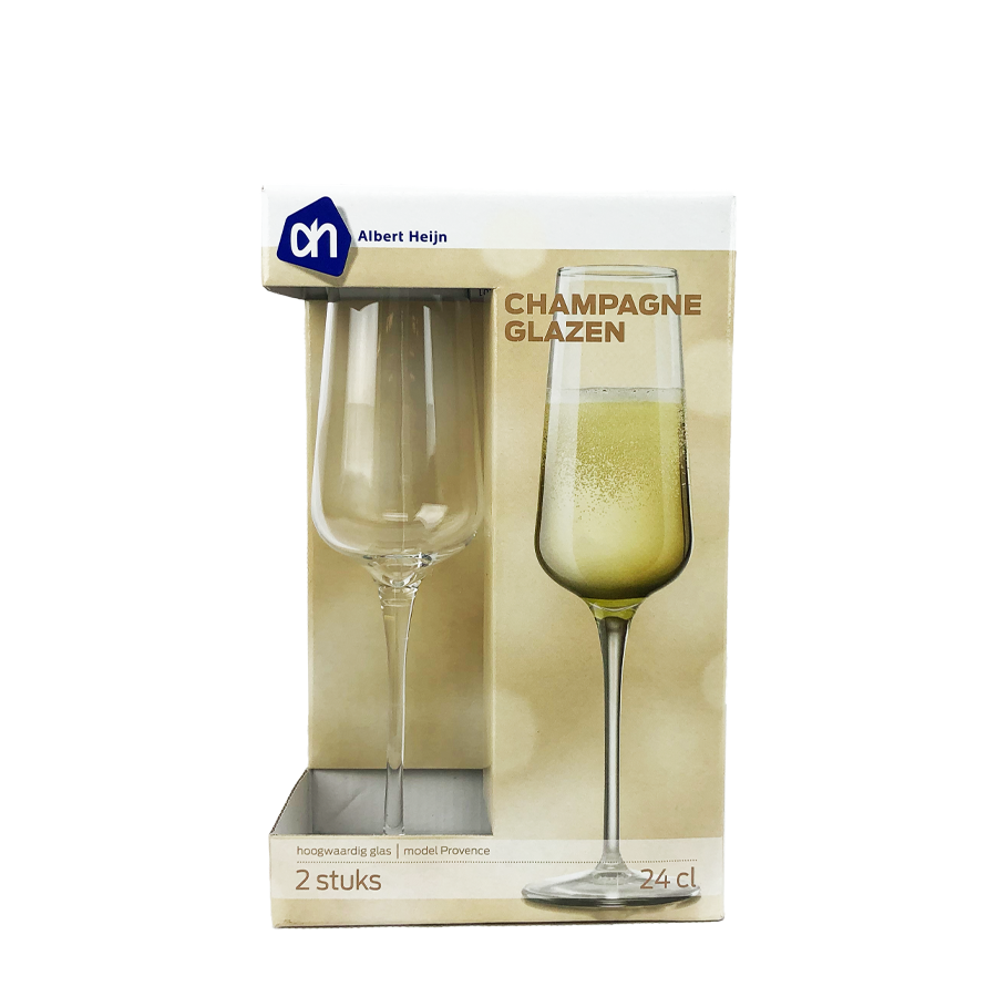 Verres à champagne Albert Heijn provence 2 pièces