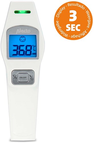 Alecto bc-37 thermomètre frontal infrarouge blanc - bc-37