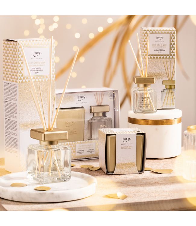 Ipuro ipuro geurdiffuser temps pour briller 50 ml + bougie parfumée 125gr