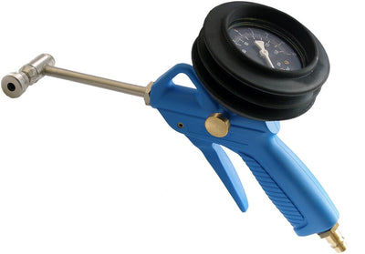 Pistolet à air comprimé avec tête pivotante et manomètre +.