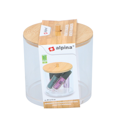 Alpina organiseur cosmétique transparent ø9,5cm