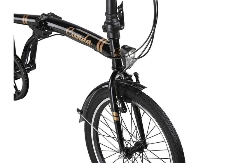 Altec cunda 20 pouces vélo pliant n-3 noir-or