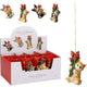 Décoration suspendue chat style maison 85mm 4ass d chat pendentif de noël 8.5cm