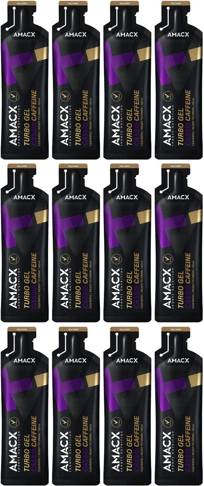 Gel turbo Amacx avec boîte de 12 caféine