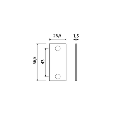 Ami plaque de recouvrement 4 store plat f-1 - 217031
