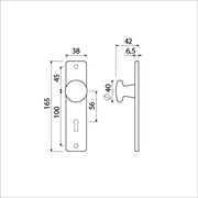 Bouton Ami 160 40 bouclier court fixe 165 4 dr sl 56 f1 - 310152 - afbeelding 2