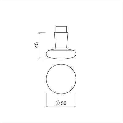 Poignée bouton Ami 160 50 trous pièce m6 f1 - 199080