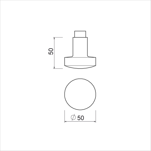 Poignée bouton Ami 169 50 trous pièce m6 f1 - 199960