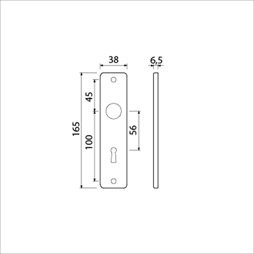 Ami bouclier court 165 4 droite slg 56 f-1 - 211002
