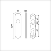 Ami bouclier court 177 1 clic aveugle f-1 - 210200