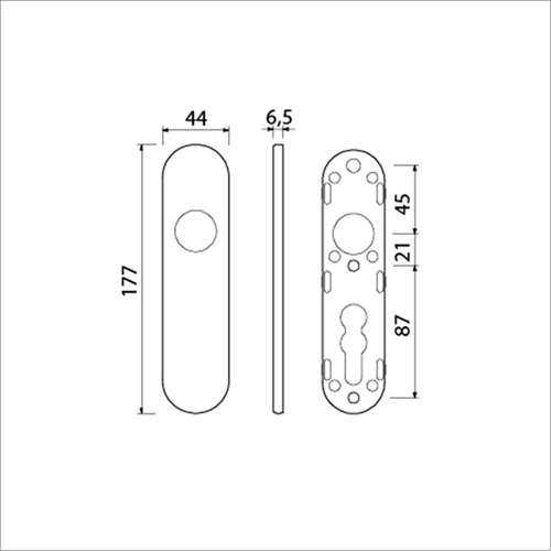 Ami bouclier court 177 1 clic aveugle f-1 - 210200