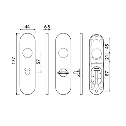 Ami bouclier court toilette 177 1 5*57 clic f-1 - 210261