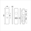 Ami bouclier court toilette 185 44 5*57 clic f-1 - 210361