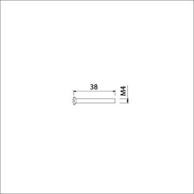 Ami brevet vis fer nickelé m4x38 agent de blocage emballé par 10 en sachet - 900219