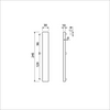 Ami bouclier étroit 245 30 complètement aveugle m5 f-1 - 510601