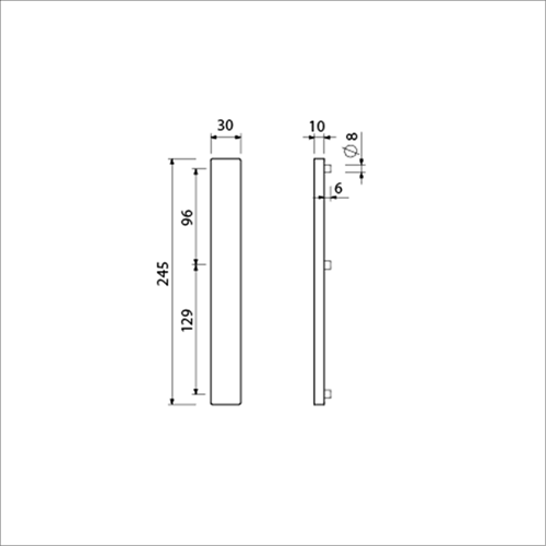 Ami bouclier étroit 245 30 complètement aveugle m5 f-1 - 510601