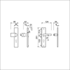 Ferrure de sécurité Ami 251 50 cylindre profilé 72 varo 144 f1 + cylindre profilé 72 + 332 m6 épaisseur de porte 53 57 mm - 804661