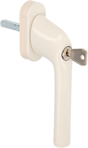 Poignée de fenêtre à ferrure de sécurité Ami 822 7x32 blanc9010 ovale - 425658