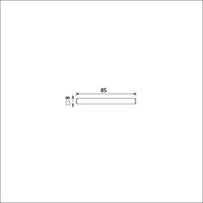 Ami broche carrée 8x85 mm - 900471