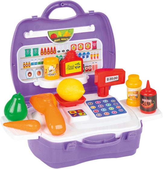 Pilsan Toys Supermarket Set Purple 25 pièces