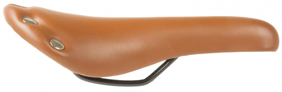 Rivet Race Saddle Unisexe Imitation en cuir marron