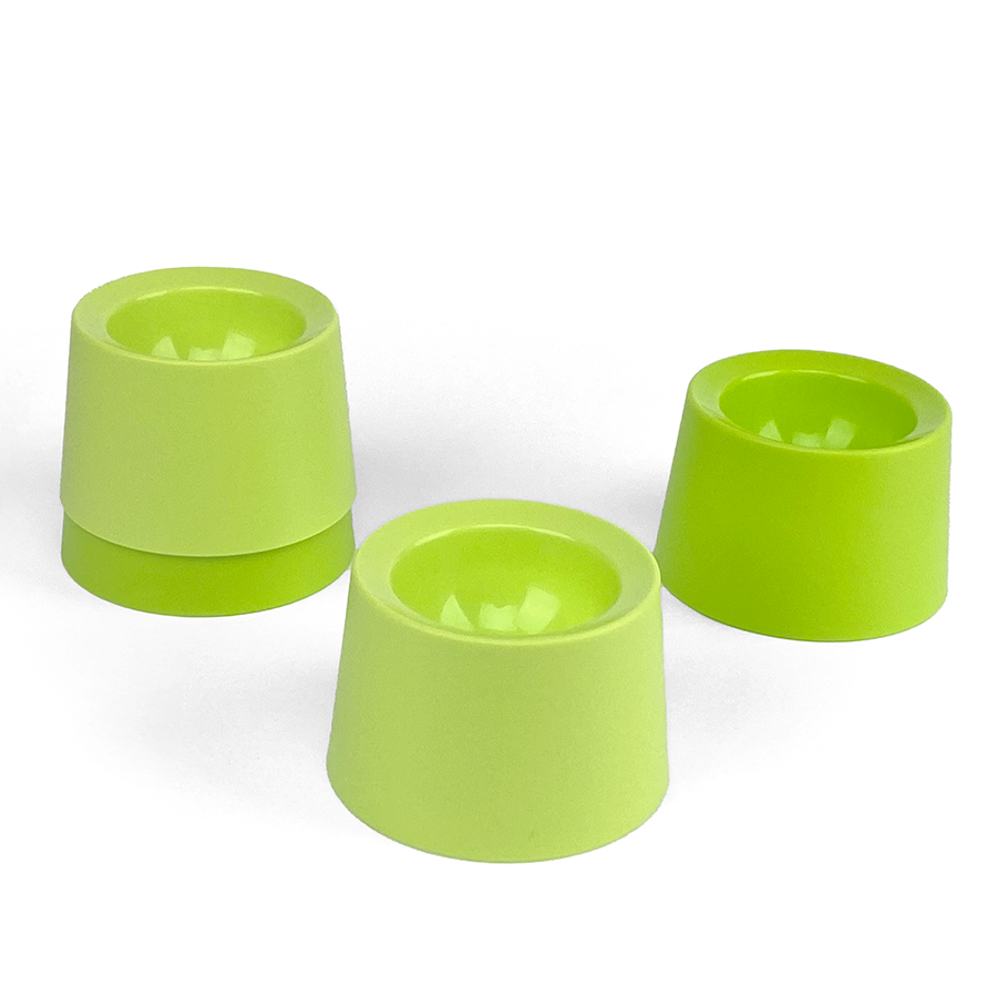 Amuse coquetier vert printemps 4 pièces