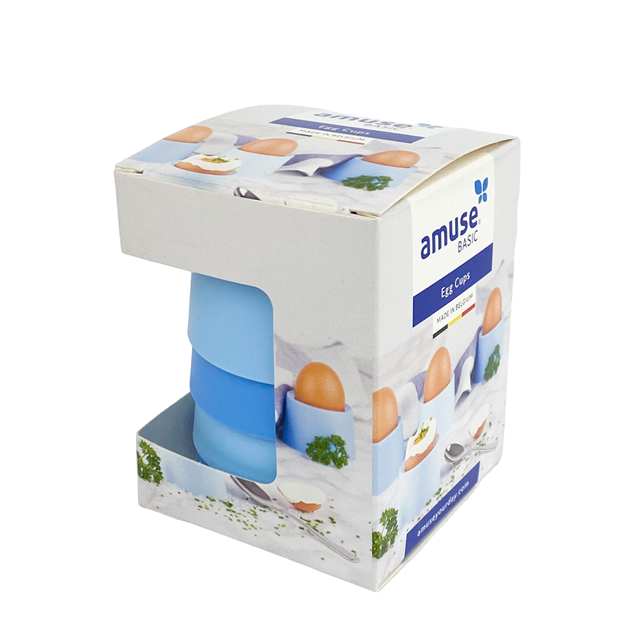 Amuse coquetier soda bleu 4 pièces