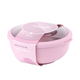 Amuse life bol à dîner avec couvercle rose 2000ml