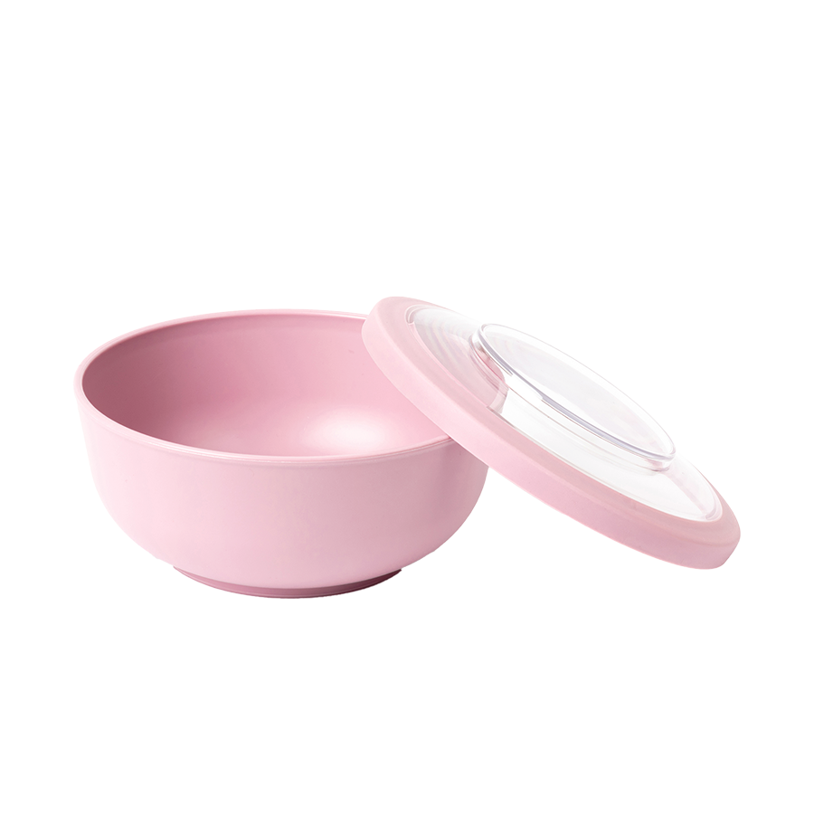Amuse life bol à dîner avec couvercle rose 2000ml