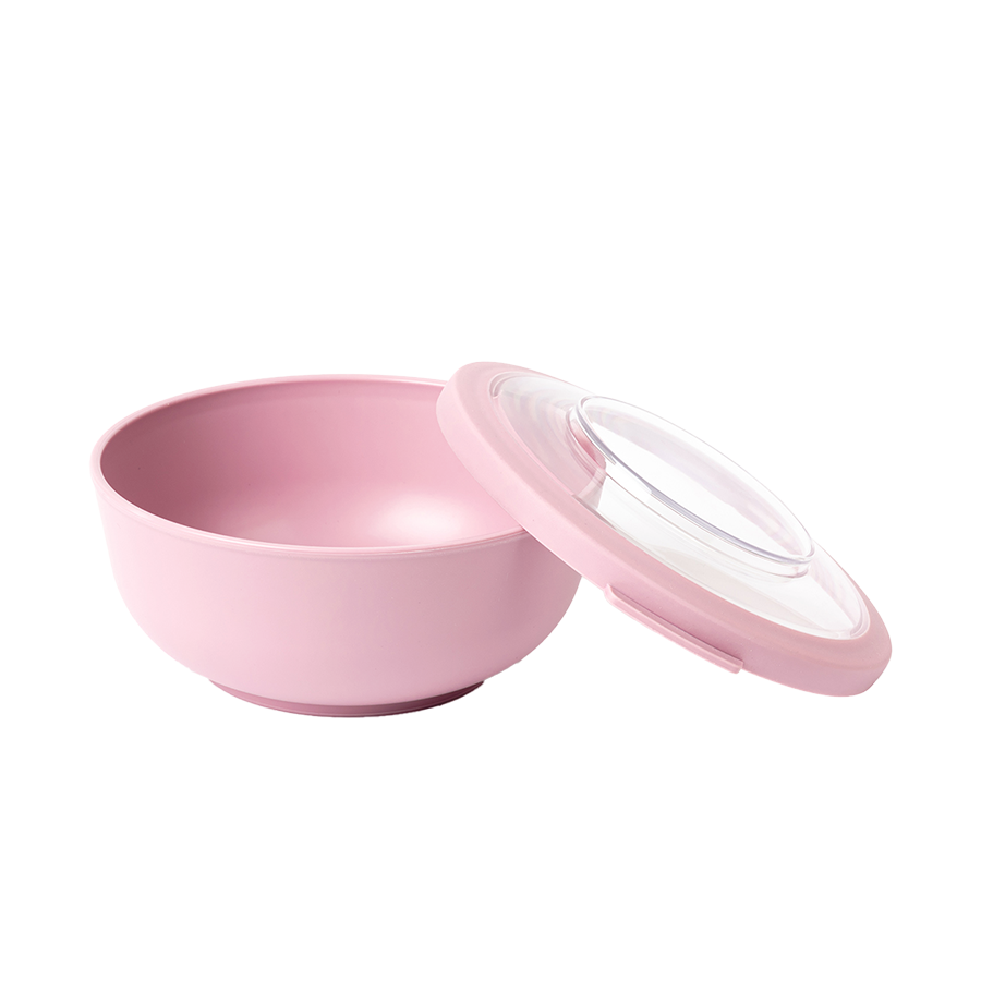 Amuse life bol à lunch avec couvercle rose 1000ml