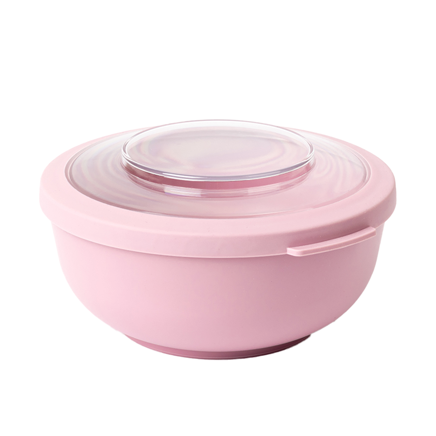 Amuse life bol à lunch avec couvercle rose 1000ml