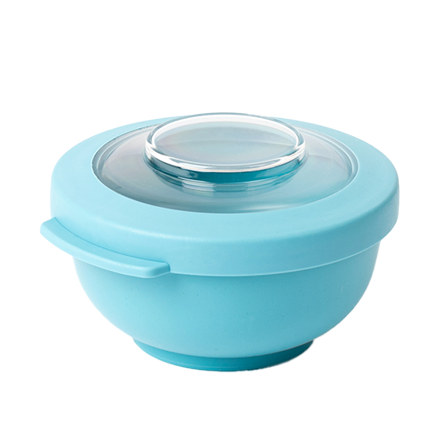 Amuse life bol à collation avec couvercle bleu 200ml