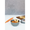 Amuse life bol à collation avec couvercle gris 200ml